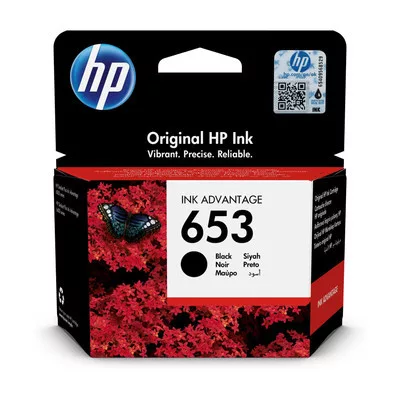 HP Nr.653 (3YM75AE) eredeti fekete TINTAPATRON / INK CARTRIDGE, ~360 oldal