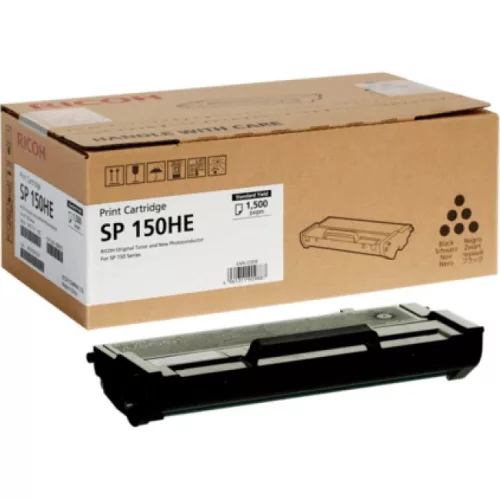 Ricoh SP150HE fekete eredeti toner, ~1500 oldal (408010)