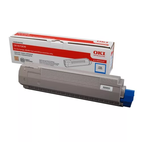 OKI C810 cián eredeti toner 8K (44059107) ~8000 oldal