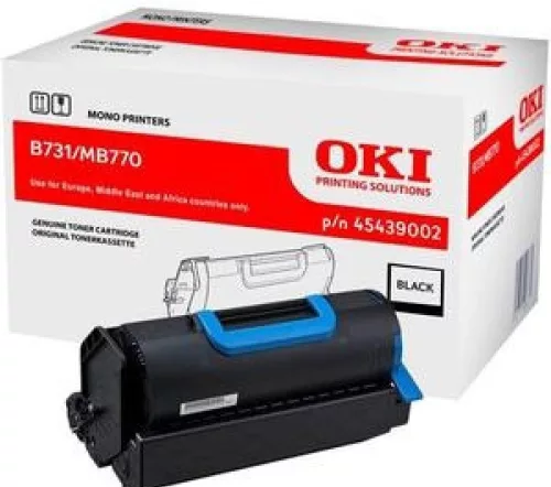 OKI B731/MB770 fekete eredeti toner (45439002) (≈36000 oldal)