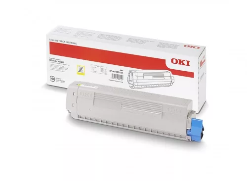 OKI MC853/MC873 sárga eredeti toner 7,3K (45862837) ~7300 oldal
