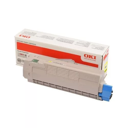 OKI C612 sárga eredeti toner (46507505) ( ≈6000 oldal)