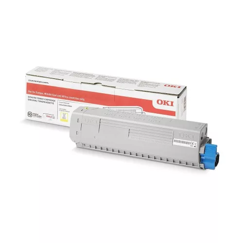 OKI C824/C834/C844 sárga eredeti toner 5K (47095701) ~5000 oldal