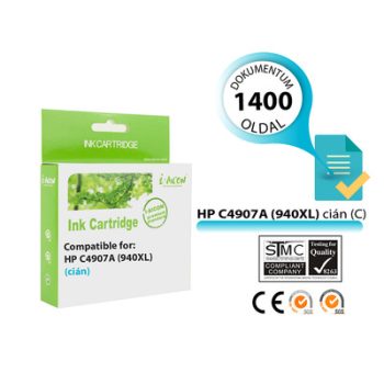   HP -hez   Nr.940XL (C4907A) utángyártott cián TINTAPATRON / INK CARTRIDGE, ~1400 oldal