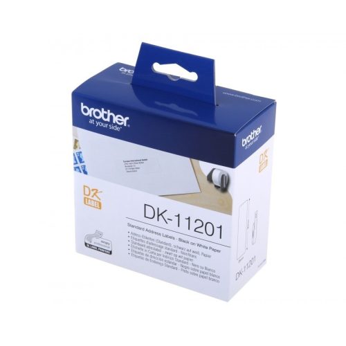 Címkenyomtató etikett szalag (DK Label), 29 mm x 90 mm, öntapadó, Brother (DK-11201)