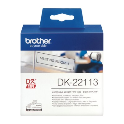 Címkenyomtató szalag (DK Tape), 62 mm x 15,24 m, öntapadó, Brother (DK-22113)