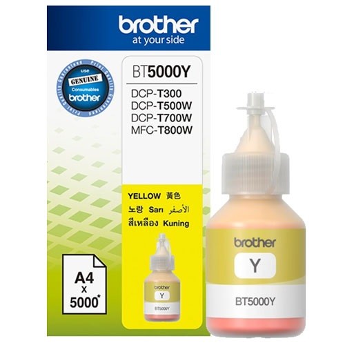 Brother BT5000y yellow tinta DCP-T300/T500W/T700W/MFC-T800W nyomtatókhoz