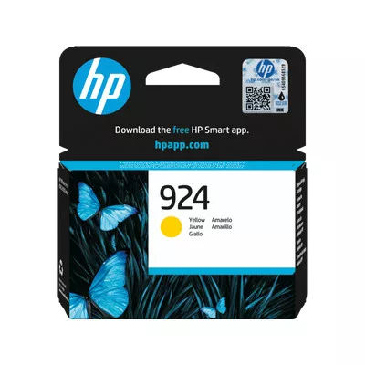 HP 4K0U5NE EREDETI TINTAPATRON YELLOW , 400 OLDAL NO.924  (hp924)