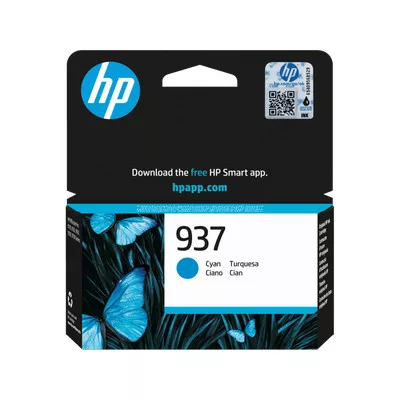 HP 4S6W2NE Tintapatron CIÁN / CYAN ≈800 oldal kapacitás No.937 ( HP937 )