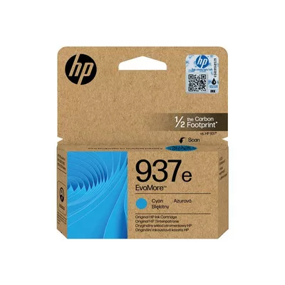 HP No.937e eredeti CIÁN / CYAN Tintapatron ≈1.650 oldal kapacitás 4S6W6NE EvoMore  ( HP937e )