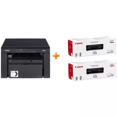 Canon i-SENSYS MF3010 mono lézer multifunkciós nyomtató fekete, Bundle modell (+2db Canon CRG725 tonerkazetta)►(Mono, Lézer (toneres), A4-es, multifunkciós,   )