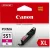 CANON® CLI-551XL EREDETI TINTAPATRON Magenta 11 ml (≈ 660 oldal) ( 6445B001 ) ► Legális! ◄