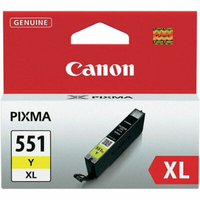 Canon CLI-551Y XL eredeti sárga tintapatron, ~660 oldal (cli551xl)