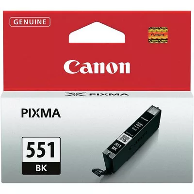 CANON® CLI-551BK fekete EREDETI TINTAPATRON, ~300 oldal ( cli551 vékony fekete ) ( 6508B001 ) ► Legális! ◄