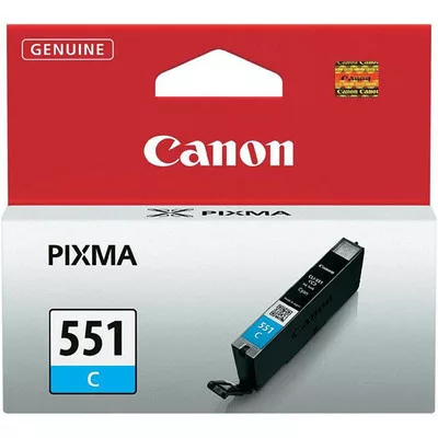 CANON® CLI-551C cián EREDETI TINTAPATRON, ~300 oldal ( cli551 ) ( 6509B001 ) ► Legális! ◄