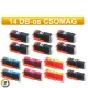 Canon PGI550xl - CLI551xl chipes utángyártott tintapatron csomag, 14 darabos (6496B005)