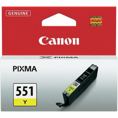 Canon CLI-551Y eredeti sárga tintapatron, ~300 oldal (cli551)