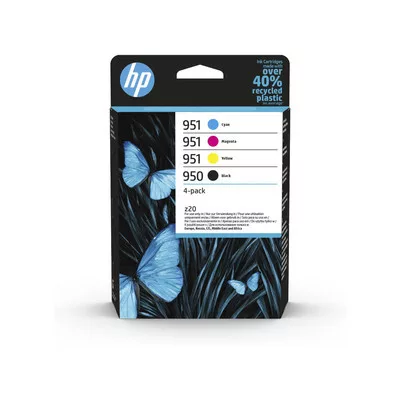 HP Nr.950/951 (6ZC65AE) eredeti (fekete-cián-magenta-sárga) TINTAPATRON / INK CARTRIDGE multipakk, (~1000 oldal fekete, 3x700 oldal színes)