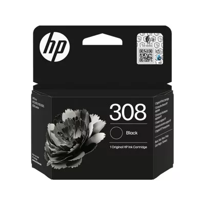 HP No.308 eredeti fekete Tintapatron (~160 oldal kapacitás) HP308 / 7FP21UE  ( HP308 )