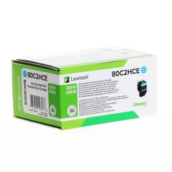   Lexmark CX410/510 High Corporate Toner Cyan 3K (Eredeti) 80C2HCE ► Legális! ◄