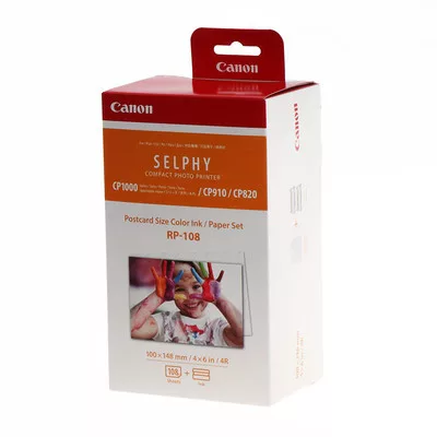 CANON® RP-108IN EREDETI fotópapír+festék ( 10x15cm, 108 lap ) ( 8568B001 )
