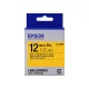 Epson LabelWorks LK-4YBP szalagkazetta - PASZTELL SÁRGA / YELLOW alapon FEKETE / BLACK felirat