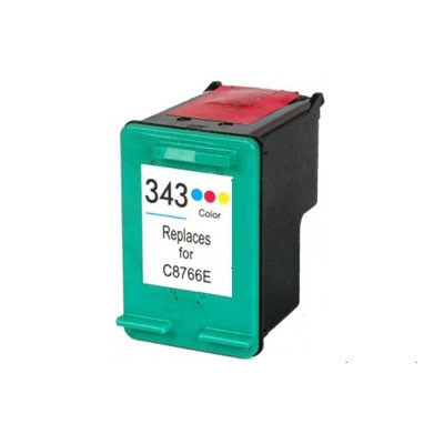 HP -hez  Nr.343 (C8766E) utángyártott színes TINTAPATRON / INK CARTRIDGE, ~510 oldal
