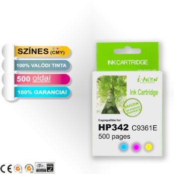   HP -hez Nr.342 (C9361E)  utángyártott színes TINTAPATRON / INK CARTRIDGE, ~500 oldal