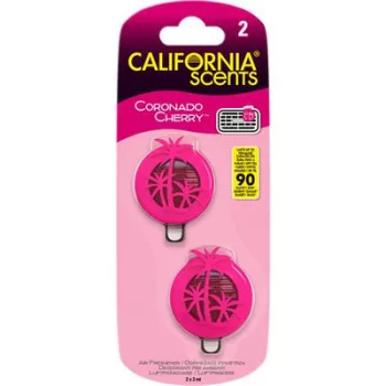   Autóillatosító, mini diffúzer, 2*3 ml, CALIFORNIA SCENTS "Coronado Cherry"