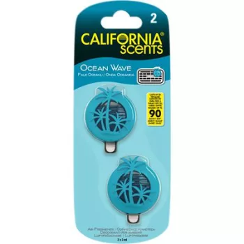   Autóillatosító, mini diffúzer, 2*3 ml, CALIFORNIA SCENTS "Ocean Wave"