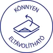 Etikett, 18 mm, kör, eltávolítható, AVERY ZWECKFORM, indigókék, 96 etikett/csomag 4 lap