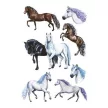 Matrica, papír, 3 ív, 76x120 mm, AVERY ZWECKFORM, "Z-Design No.53692",  rajzolt lovak