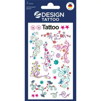   Matrica, tetoválás, 1 ív, 76x120 mm, AVERY ZWECKFORM, "Z-Design No.56749", ornamentika