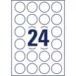 Etikett, univerzális, 40 mm, kör, AVERY ZWECKFORM, 240 etikett/csomag 10 lap