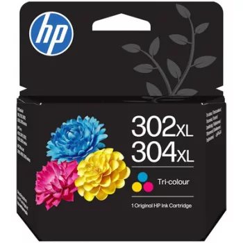  HP No.302XL/304XL EREDETI színes TINTAPATRON / INK CARTRIDGE, 300 oldal kapacitás, B7RT8AE