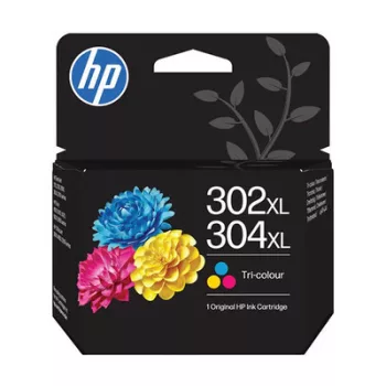  HP No.302XL/304XL EREDETI színes TINTAPATRON / INK CARTRIDGE, 430 oldal kapacitás, B7RT9AE
