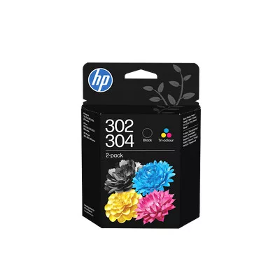HP No.302/304 EREDETI fekete 170 oldal, színes 150 oldal TINTAPATRON / INK CARTRIDGE multipakk, B82L1AE