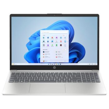   HP Laptop 15-fc0062nh, 15.6"" FHD AG SVA  250Nits, AMD Ryzen 3 7320U QC, 8GB, 512GB PCIe SSD, Radeon Graphics, természetes ezüst, DOS, 3 év garancia; háttérviágításos numerikus billentyűzet