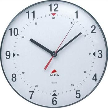   Falióra, 25 cm, ALBA "Classic", áttetsző szürke