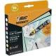 Dekormarker készlet, 1,5 - 2,3 mm, BIC "Paint marker", 8 különböző pasztell szín 8 db