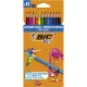 Színes ceruza készlet, BIC KIDS "Tropicolors", 12 különböző szín 12 db