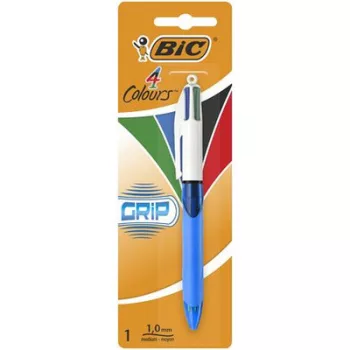   Golyóstoll, 0,32 mm, nyomógombos, négyszínű, BIC "4 Colours Grip Original" 1 db