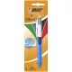 Golyóstoll, 0,32 mm, nyomógombos, négyszínű, BIC "4 Colours Grip Original" 1 db