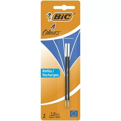 Golyóstollbetét, 0,32 mm, BIC "4 Colours" kék 2 db