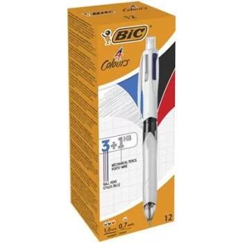   Golyóstoll, háromszínű, nyomósirónnal egyben, BIC "4 Colours" 1 db