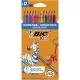 Színes ceruza készlet, BIC KIDS "Evolution Stripes", 12 különböző szín 12 db