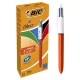Golyóstoll, 0,3 mm, nyomógombos, négyszínű, BIC "4 Colours Fine" 1 db