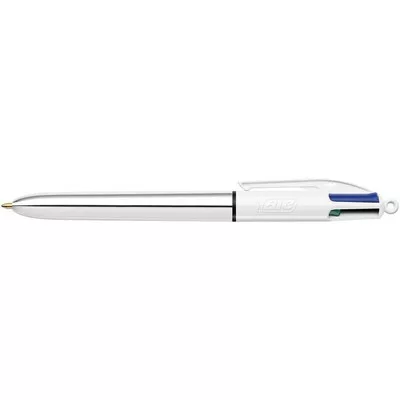 Golyóstoll, 0,32 mm, nyomógombos, négyszínű, BIC "4 Colours Shine" 1 db