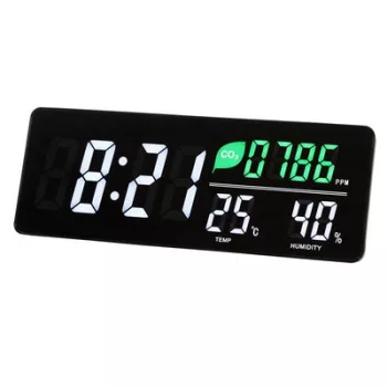   Időjárás állomás, LED kijelzővel, falra szerelhető, ALBA, fekete 1 db