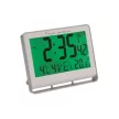 Falióra, rádióvezérlésű, LCD kijelzős, 22x20 cm, ALBA "Horlcdneo", ezüst 1 db
